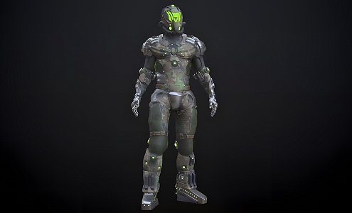 biochemical soldier 3d model