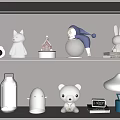 Modern Table Lamp Children's Table Lamp Moving Shape Table Lamp 3d model