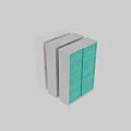 White Cabinet Door With Panel Design And Metal Handles For Modern Storage Solutions