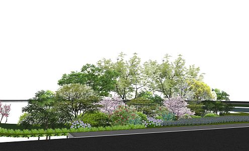 Modern plants Trees and shrubs Plant clusters 3d model