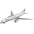 Air China Airliner Parked On Airport Runway With Red Logo And Branding