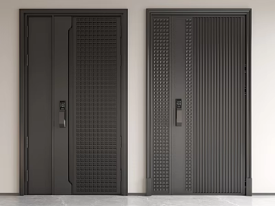 Entry door 3d model