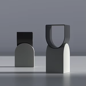Modern ornaments decoration furnishings 3d model