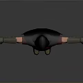 Hooded Character in Red Top Black Cape with Golden Belt and Boots Standing Arms Outstretched