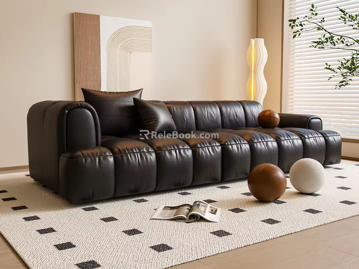 Modern Multiplayer Sofa 3d model