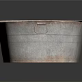 Vintage Galvanized Metal Oval Tub With Distressed Finish And Handle