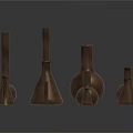 Decorative Ceramic Vases In Various Shapes Sizes And Matte Brown Finish For Home Decor