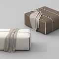 Modern sofa stool low collapse pier 3d model