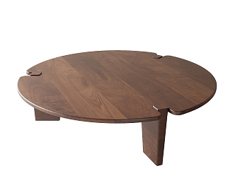 Middle Ancient Round Coffee Table 3d model