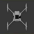 Advanced Aerial Drone Supporting Space Exploration Missions With Six Rotors And Equipment Bay