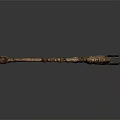 Decorative Ornamental Staff With Intricate Carved Head And Detailed Patterns Design