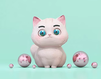 Cat Meng Pet Air Model Meichen Commercial Pet Activity 3d model