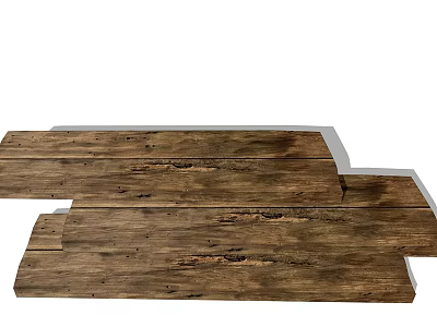 Modern plank wood 3d model