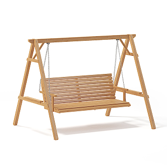 Nordic Swing Rocking Chair Outdoor Chair Park Chair Swing Chair Landscape Chair 3d model