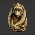 Monkey Monkey Cartoon Monkey Anime Monkey Stylized Monkey Fantasy Style Monkey Toy 3d model