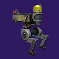 Robot Dog Machine Turret Science Fiction Robot Dog Science Fiction Turret Cyberpunk Turret Mobile Turret Low Face Low Number Low Model Simple Model Movie and TV Level Realistic 3d model
