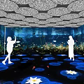 Tech Exhibition Hall With Immersive Interactive Digital Light Projection And Lotus Pond Experience