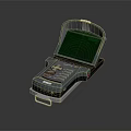 Handheld Commercial Scanning Device With Radar Screen Control Panel And Buttons