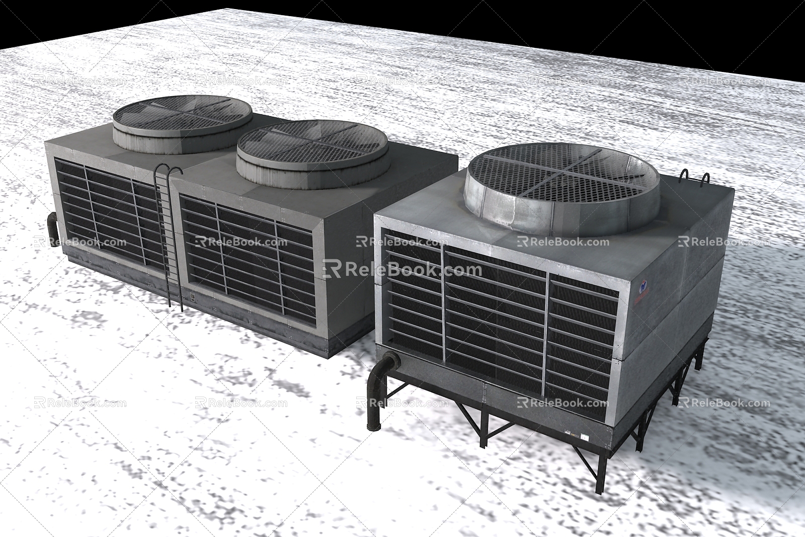 Modern exhaust fan equipment exhaust machine 3d model