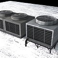 Modern exhaust fan equipment exhaust machine 3d model