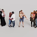 Modern Simple Couple Multiplayer 3d model