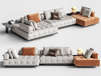 Modern Minotti Lawrence Multiplayer Sofa 3d model