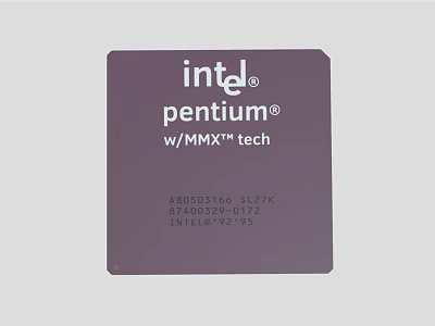 Intel Pentium Processor With MMX Technology For Industrial Equipment Applications 3d model