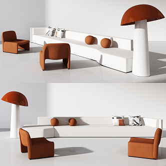 Modern Combination Sofa 3d model