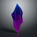 Modern Geometric Decorative Ornament with Gradient Color Glossy Surface for Home Decor