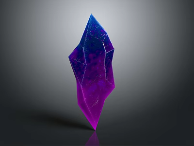 Modern Geometric Decorative Ornament with Gradient Color Glossy Surface for Home Decor 3d model