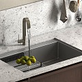 Kitchen embedded sink vegetable basin faucet 3d model