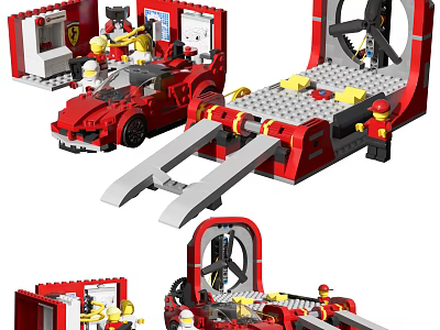 Modern Toy Racing Toy 3d model