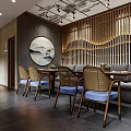 Elegant Reception Desk Area With Wooden Paneling Shelves Decor Pepsi Fridge And Seating