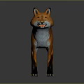 Game Movie Character Fox With Orange Fur White Belly Black Legs And Gradient Tail