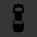 Classic Black Sedan With Chrome Grille White Wheels And Shiny Reflective Body