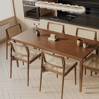 Modern dining table 3d model