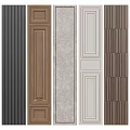 Various Wall Panel Styles With Different Textures And Color Options 3d model