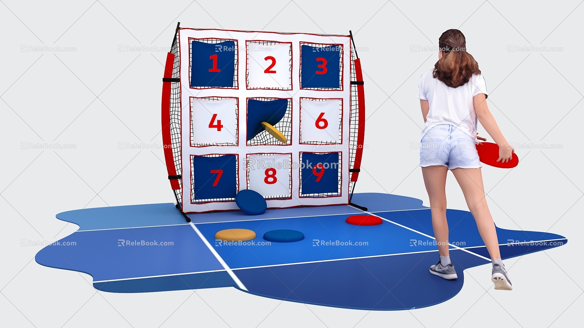 Frisbee Games Interactive Games 3d model