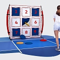 Frisbee Games Interactive Games 3d model