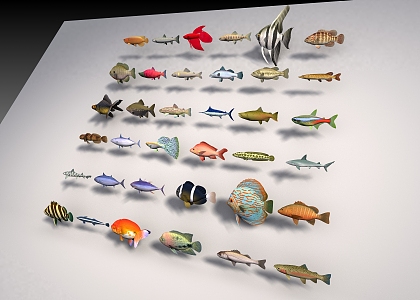 Modern Fish 3d model