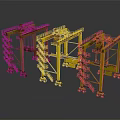 High Quality Multiple Yellow Industrial Gantry Crane Equipment For Heavy Lifting Operations