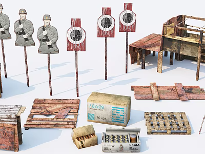 Industrial LOFT military supplies sketch 3d model Industrial LOFT military supplies sketch 3d model