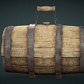 Wine Barrel Oak Barrel Wine Barrel 3d model