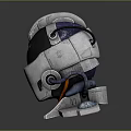 Sci-Fi Helmet Alien Helmet High Tech Helmet Game Helmet 3d model