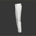 Comfortable White Trousers With Straight Leg Design Classic Waistband Modern Fit Casual Style