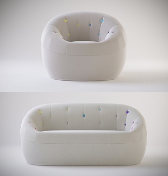 Combination sofa 3d model