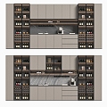 Water Bar, Wine Cabinet, Wall Cabinet 3d model