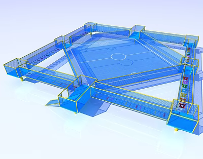 Modern Amusement Equipment Magic Net Amusement Equipment 3d model Modern Amusement Equipment Magic Net Amusement Equipment 3d model