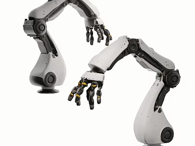 modern mechanical arm 3d model