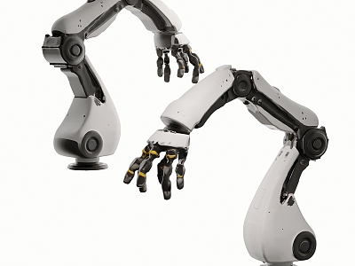 modern mechanical arm 3d model